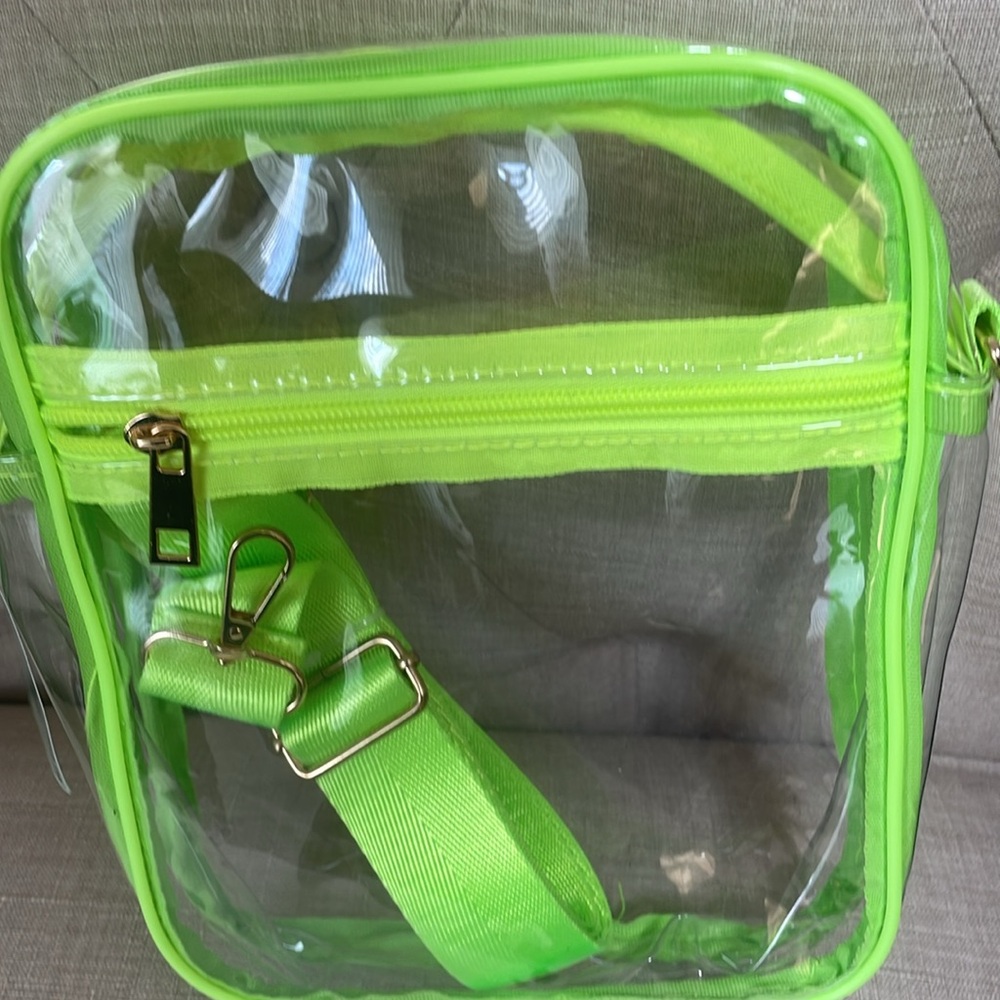 The Spring Shop Neon Green Clear Stadium Bag - Picture 2 of 6